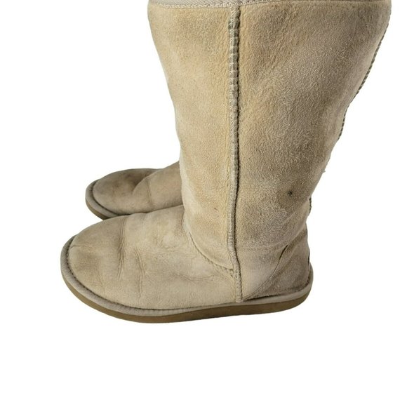 UGG Australia Classic Tall Boots Womens 7 Leather Genuine Sheepskin #5815 F8006C - Picture 6 of 11